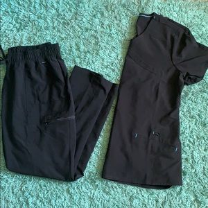 Black scrubs